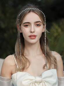 1件优雅奢华全镶钻发箍，适合婚礼、派对、晚宴、送礼、拍照、日常佩戴，时尚高端女士装饰发饰 - 彩色 - 查看 5