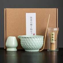 1pc/4pcs/7pcs Matcha Tea Set, Includes Matcha Bowl, Matcha Whisk, Matcha Cup, Stirrer, Tea Spoon, Tea Bowl Set, Matcha Preparation Tools, Dessert & Beverage Making Tools, Japanese Gift Box, Matsukane Matcha Stirring Set, Gift For Matcha Enthusiasts
