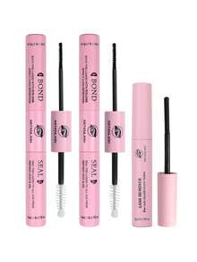 3pcs/2pcs 10ml Adhesive & Sealing Liquid, 5ml Remover, Eyelash Extension Glue, Eyelash Glue & Sealing Liquid, Single Eyelash Glue & Sealing Liquid, Super Sticky DIY Eyelash Extension Glue, Cluster Eyelash Glue, 2-In-1 Adhesive & Sealing Liquid, Cluster Eyelash Glue, Eyelash Cluster Tool, Eyelash Extension Tool, Eyelash Tool Kit, Strong DIY Eyelash Extension, Waterproof Cluster Eyelash Glue Eyelash Extension Kit Makeup Tools, Christmas Gift, Holiday Gift - Pink - View 12