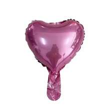 10pcs 10-Inch Heart Shaped Foil Balloons, Suitable For Valentine's Day, Baby Shower, Birthday Party, Wedding Decoration, Air Balloons - Multicolor - View 14