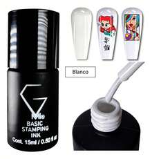 Tinta de estampado TendenciaBasic 15ml 2 piezas.Color Blanco Y Negro Blanco/negroCalidad premium - 1 - Ver 3