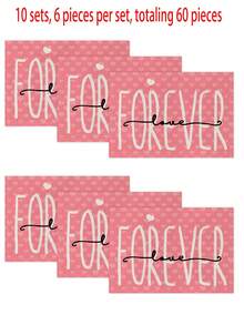 1pc/4pcs/6pcs/60pcs Valentine's Day Polyester Decorative Placemats, Pink Heart, Car, Balloon Placemats, Stain-Resistant, Suitable For Home, Restaurant, Dining Table Decor, Housewarming, Birthday Gifts - Multicolor - View 16