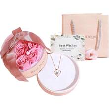 CYPNConjunto Collar Rosa Eterna Conjunto de Caja de Flor Eterna Regalo Romántico para Mujer San Valentín Aniversario de Bodas Día de la Madre Aniversario RosaFashion - 219361235 - Ver 4