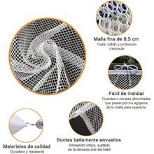 Barandales para Escaleras,Red de  para Escaleras de Bebé,3 m x 80 cm,Red para Interiores y Exteriores, Patios, Barandilla y Escaleras,Balcones, Mascotas (Blanco (1 Pieza), 3m*80cm),38957726 - Naranja Quemada - Ver 6