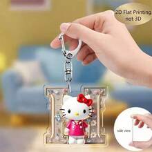 26个时尚卡通猫亚克力英文字母吊坠，适用于包包挂饰、钥匙扣，可作节日礼物、生日礼物、奖励礼物、商务礼物、促销礼物、会议礼物、福利礼物、节日礼物、表彰礼物、公关礼物等。 - 彩色 - 查看 14