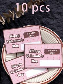 10张/20张刮刮乐爱情券，DIY情人节爱情券，DIY浪漫情侣约会刮刮卡，夜晚卡，送给妻子、丈夫的情侣礼物，结婚纪念日，母亲节