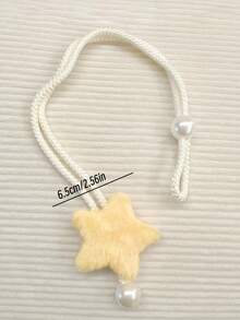 2个星形窗帘绑带，适合婴儿房和星空主题装饰 - 星形设计，绳结末端，可用于窗帘装饰和点缀窗户 - 彩色 - 查看 3