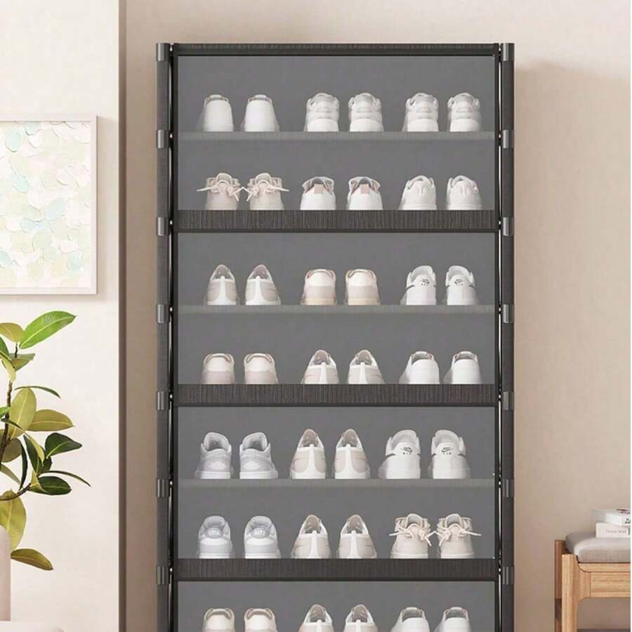 Wielofunkcyjna, przezroczysta, pyłoszczelna szafka na buty z klapką, 1/2", łatwa w montażu, z pokrywą, szafa na buty, regał, półka na buty, niezależna ekspozycja, nie wymaga montażu, regał wolnostojący, regał na książki, nadaje się do sypialni i salonu, przechowywania w pomieszczeniach, sypialni, kuchni, salonu, gabinetu, biura, przechowywania w okresie świątecznym, prezentów świątecznych i bożonarodzeniowych - Wielokolorowe - Zobacz 1