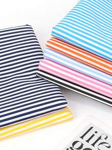 1pc Daily Motto Simple Stripe Polyester Fabric, Suitable For Clothing, Shirts, Bags, Tablecloths - Multicolor - View 9