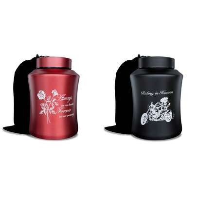 Urna de cremación de gran capacidad adecuada para adultos humanos, mascotas, contiene hasta 160 libras de cenizas, urna funeraria decorativa para almacenar restos humanos, masculinos, femeninos, de perros, gatos