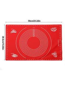 1 片加厚硅胶揉面垫，不粘擀面垫，带刻度，耐热防滑，多功能烘焙烹饪垫，厨房必备工具 - 彩色 - 查看 10