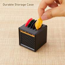 PartyHop Mini Guitar Pick Holder 3D Printed Guitar Amp Picks Display Case For Guitar, Bass, Ukulele, Stylish Guitar Theme Gifts For Music Enthusiasts& Musicians& Guitar Players& Guitarists - Speaker Pick Holder - View 7