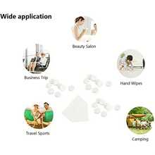 10/30 Sets Of Disposable Compressed Face Towels, Can Be Used For One Month, Individually Packaged, Portable Mini Compressed Face Towels For Compressing Bathrooms, Face Towels, Essential Makeup Remover, Household Bathroom And Office Face Towels, Face Towels And Hand Towels - Cloud White - 查看 4