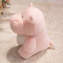 1个16厘米/6.29英寸创意河马毛绒玩具，可爱河马玩偶，动物玩偶，女孩节礼物，生日礼物，圣诞节礼物，万圣节礼物，新年礼物，节日礼物 - 彩色 - 查看 8