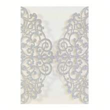 10 chiếc thiệp mời lấp lánh tinh tế, thiệp mời đám cưới, thiệp chúc mừng lễ hội, thiệp giấy lấp lánh màu vàng hồng, dùng trang trí tiệc cưới, sinh nhật lần thứ 15, lễ rửa tội, tiệc cô dâu. - 10 cái - Xem 11