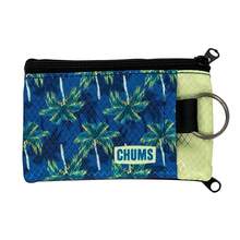 Chums Surfshorts Wallet - Lightweight Slim Wallet W/RFID BlocFKing Card - Zippered, Minimalist Wallet W/Key Ring - Patterns - palmtree - View 1