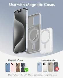 XBJ 磁吸式快充移动电源，10000mAh，22.5W 磁吸快充接口，兼容安卓和苹果设备，便携式充电器，适用于 13 14 15 16 17，小巧便携，外置充电器，万圣节、圣诞节、情人节礼物、返校礼物。 - 5000毫安便利電源 - 查看 2