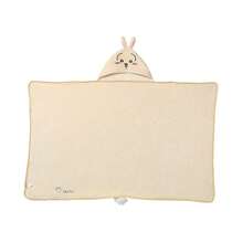 Miniso Qianchuan Series Rabbit-Shaped Casual Plush Blanket, Skin-Friendly Plush Material, Cute Rabbit Face Hooded Design, Warm And Comfortable, Suitable For Home Daily/Relaxation, Decorative And Practical Plush Blanket (1pc) - Yellow - View 6