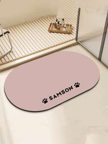 Personalized Absorbent Dog Food Mat, Dog Feeding Mat, Customizable Pet Name Dog Food Mat, Personalized Dog Bed Mat, Can Be Customized According To Your Beloved Dog's Name, Ideal For Protecting Floors And Keeping Feeding Area Clean, Creating A Vacation Atmosphere, Autumn Decor - Multicolor - View 14