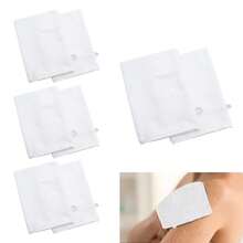 沐浴去角质手套，带挂环的身体去角质手套，用于沐浴、面部水疗、洗手、深层清洁去除死皮的磨砂去角质手套，男女通用