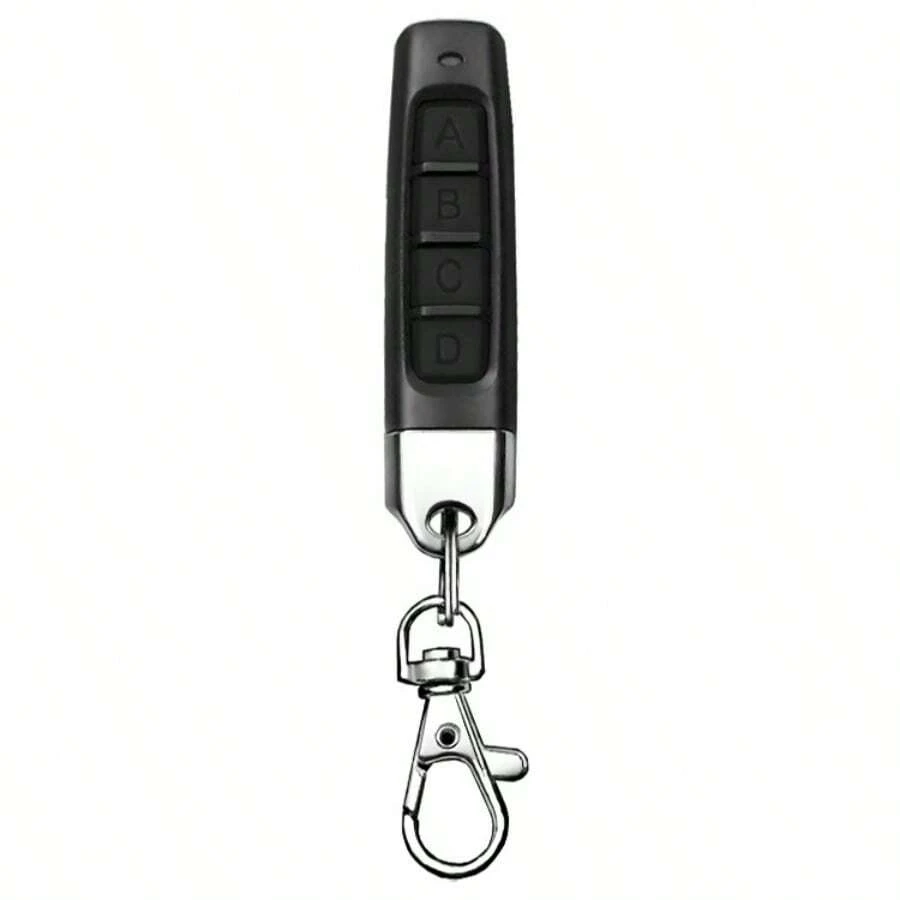 Universal Gate Opener Remote-433mhz Remote-Gate Control Remote - Cloning Remote Control Key Fob, 4 Buttons Universal Cloning Remote Control Key Fob 433mhz For Garage Door - Black - View 1