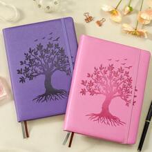 A5 Bullet Dotted Journal Notebook For Women -150gsm Thick Paper, 256 Pages, Dot Grid Hardcover, Tree Of Life Design, Fine Inner Pocket - 5.9inch * 8.5inch Pink - 粉紅色A5點狀 - 查看 7