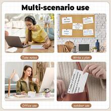 White Index Cards, 7.62x12.7 Cm Loose-Leaf Flashcards With Lines On Both Sides, Thick Note-Cards For Studying And Learning In School Or College,Back To School