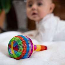 Baby maracas for early stimulation with contrasting colors and pleasant sound Handmade in Mexico stimulate baby's mind with colors sound and texture - Multicolor - Ver 7