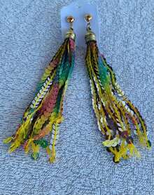 Carnival Sequin Earrings - 多色別針 M - 查看 2