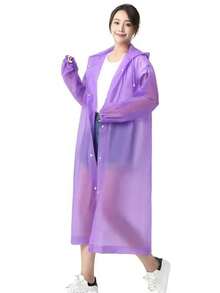 A Black Long Cape Raincoat For Adults, Men And Women, Waterproof Jacket, Rain Cape Hooded, Black Adult Windbreaker Style Raincoat, Windproof Hat, Rope Rain Cape, Lengthened And Thickened, Spot Fishing Rain Cape,Spring Summer Picks,Brides Maid Gifts,Room,Bedroom Decor,Beach,Travel,For Men,For Women,Vacation,Cute Stuff - Black - View 14