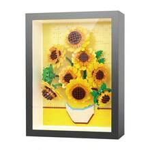 600+Pcs Exquisite Frame Painting Building Blocks Toy, 3D Puzzle Legendary Paintings, Excellent Wall Decor, Brilliant Starry Sky Building Blocks Toy, Masterpiece Painting 4-In-1 Collector's Item