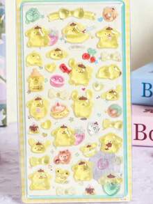 Embossed Gem Stickers, Diamond Phone Case Decorative Stickers, Cute DIY Handmade Diary Stickers, Cute Creative Stickers, Phone Stickers, Cartoon Style Phone Case Decorative Stickers, Luggage Stickers (Random Color) - Multicolor - View 1