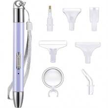 USB Luminous Pen Set ,With 6 Replacement Pen Heads ,Magnifying Glass,For Diamond Painting - Purple 1 - View 7
