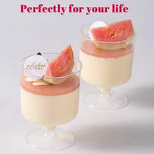 300 Pack Clear Plastic Dessert Cups(5 Oz),Disposable Parfait Cups For Pudding, Fruit And Ice Cream,Mini Shooter Cups With Spoons For Party,Appetizer Cups - 300 - Xem 3