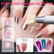 New 150PCS Nail Art Spos For Ombre Nude, 50 PCS Nail Art , Nail Polish Mix Rod, Grabbing Pen, Nail Art Ombre BrushSuppliDesign Tools Nail Tech Accrifor Salon & Home - Nude Color Medium Pack - View 4