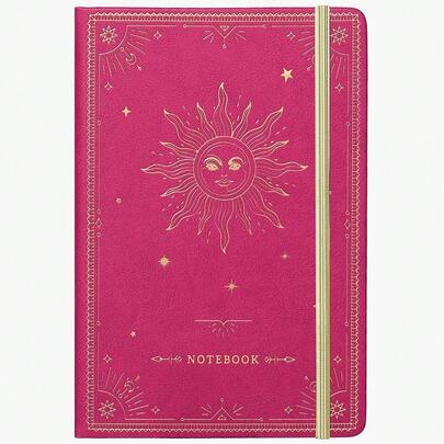 Artfan Ruled Notebook/Journal – Premium Thick Paper Faux Leather Classic Writing Notebook With Pocket + Page Dividers Gifts, Banded, Large, 144 Pages, Hard Cover, Lined (5.8 X 8.4) - Red