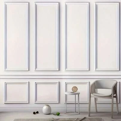 Dải trang trí PVC tự dính sang trọng - Linh hoạt và dễ uốn cong, thích hợp cho tường, sàn và tủ; Trang trí nhà theo phong cách Châu Âu, trang trí sàn nhà | Trang trí kiểu Châu Âu | Nẹp trang trí dễ lắp đặt, trang trí tường và sàn (39/118/196.8 inch)