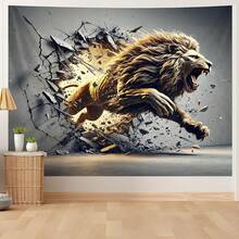 AOHMPT 3D Tapestry, 59"X51" Animal Print Poster, Lion Tapestry,Wall Art Painting For Bedroom And Living Room 59"X51" - Nhiều màu - Xem 10
