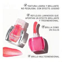TendenciaBrillo Labial Gloss Glitter Shiny Hidratante MaquillajeCalidad premium - 06 Chispas de fiesta - Ver 4