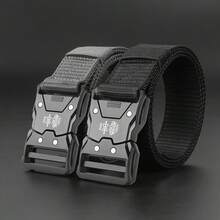 Thắt lưng chiến thuật tháo nhanh dành cho nam, thắt lưng đa năng bằng vải nylon, thắt lưng quần co giãn dùng cho huấn luyện quân sự ngoài trời. - Nhiều màu - Xem 5