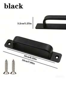 2pcs Gold, Silver, Black Aluminum Alloy Cabinet/Drawer/Door/Window Pull Handles, Home Hardware With Screws For Easy Installation - Multicolor - View 11