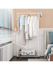 1 pieza Perchero multifuncional, percha portátil para exhibir prendas de vestir, decoración del hogar para dormitorio, percha de lavandería para balcón (barra doble XL) - Multicolor - Ver 4