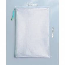 10 Assorted Color Durable PVC Mesh Zipper Bags - Waterproof And Tear-Resistant Storage Bags, Suitable For Art Supplies, Office Documents, And Travel Essentials, Self-Sealing Bags ...