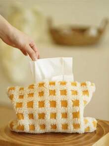 1个柔软舒适的毛绒纸巾盒套 - 温馨的客厅装饰、床头配件、车载收纳，可爱优雅的纸巾盒，适合现代家居，用途广泛，是理想的家居礼品，适用于大多数纸巾盒，耐用的毛绒材质，易于使用，柔软的表面提升空间格调，是日常使用的理想之选。 - 彩色 - 查看 3