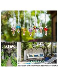 Rainbow Maker, AB Color Heart-Shaped Crystal Glass Pendant Rainbow Maker, Angel-Shaped Pendant Rainbow Maker, For Window, Balcony, Kitchen, Garden Decoration - Multicolor - View 4