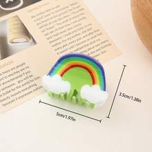 St. Patrick's Day Acrylic Hair Clip, Cute Claw Clip Barrette With Clover Design, Fresh And Creative Hair Accessory Women Hair Clips Casual Hair Claws Fashion Hair Clutch Elegant Hair Jaw Clip - Multicolor - View 18