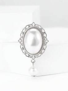 奢华珍珠巴洛克吊坠胸针 - 宫廷风格别针，男女皆宜，休闲派对珠宝配饰/朋友礼物徽章装饰 - 巴洛克 - 查看 11