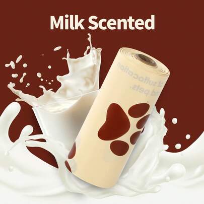 90-150pcs Portable Dog Waste Bags With Scented, With Dispenser, Rolled Dog Poop Bags