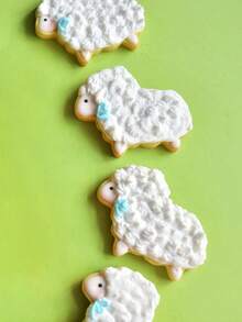 2/4-Piece Set Sheep Cookie Molds For Easter, Stainless Steel Baking Tools, Cookie Cutting Cake Molds, Toast Molds, Fruit Molds - Silver - View 3