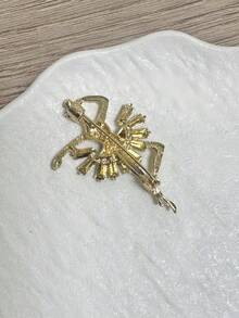 1pc Fashionable Crystal Rhinestone Ballerina Girl Brooch Pin, Suitable For Daily Wear - Multicolor - View 3